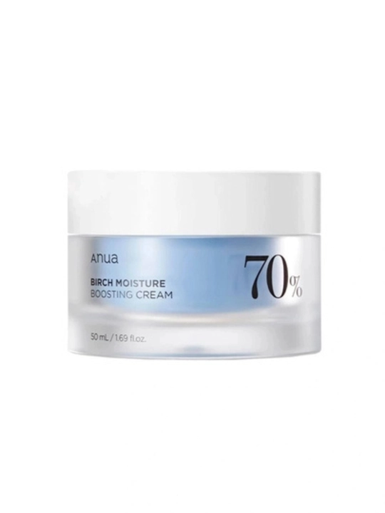 Anua Birch Moisture Boosting Cream 70% — увлажняющий крем для лица, 50 мл