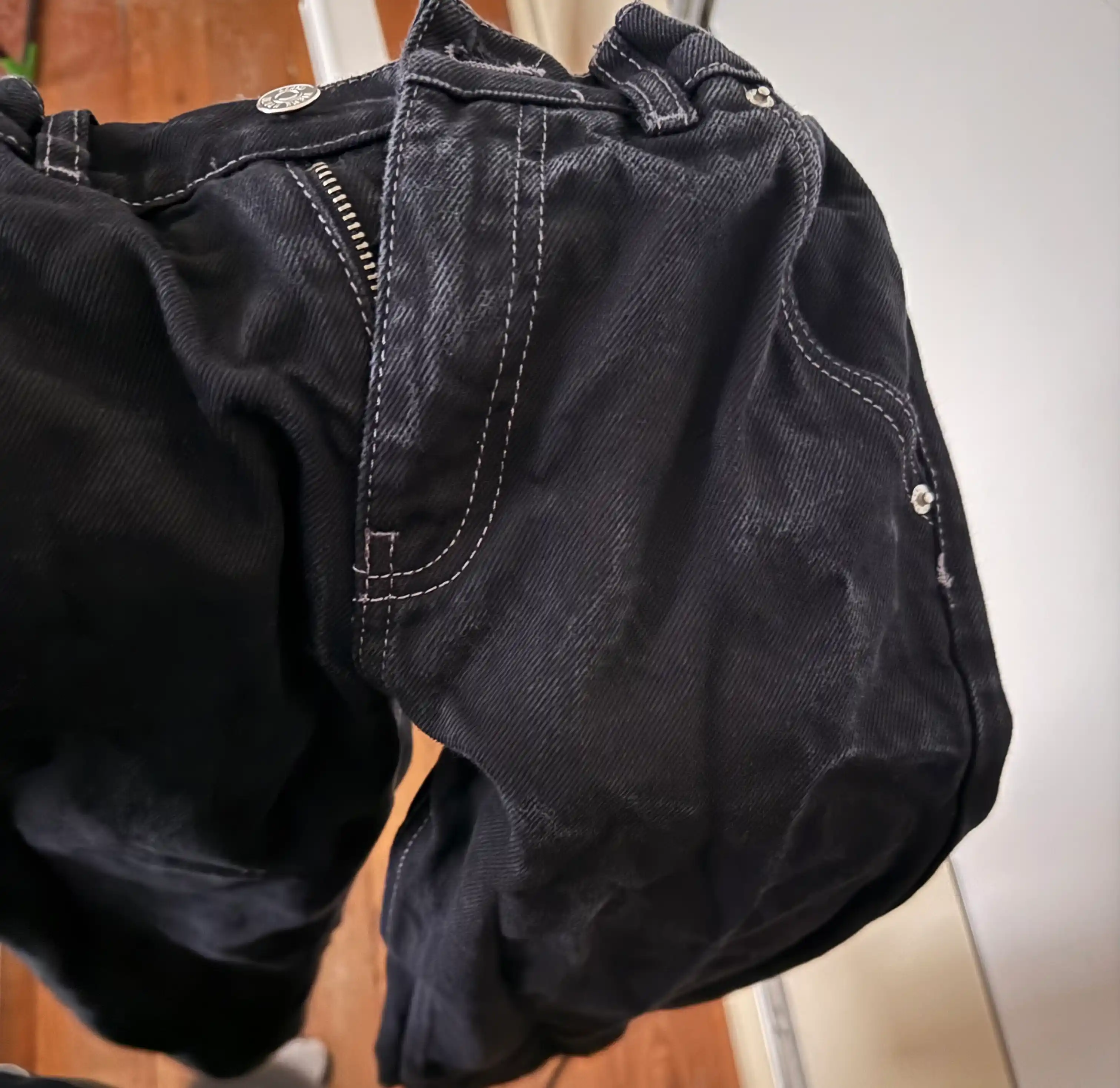 Брюки Black Wide Denim для подростков