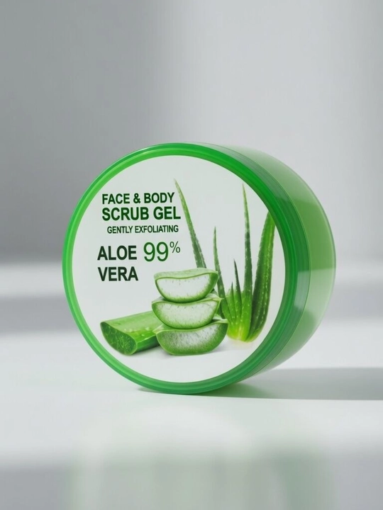 Скраб-гель для лица и тела Aloe Vera 99%, увлажняющий и очищающий, 120 мл - 
