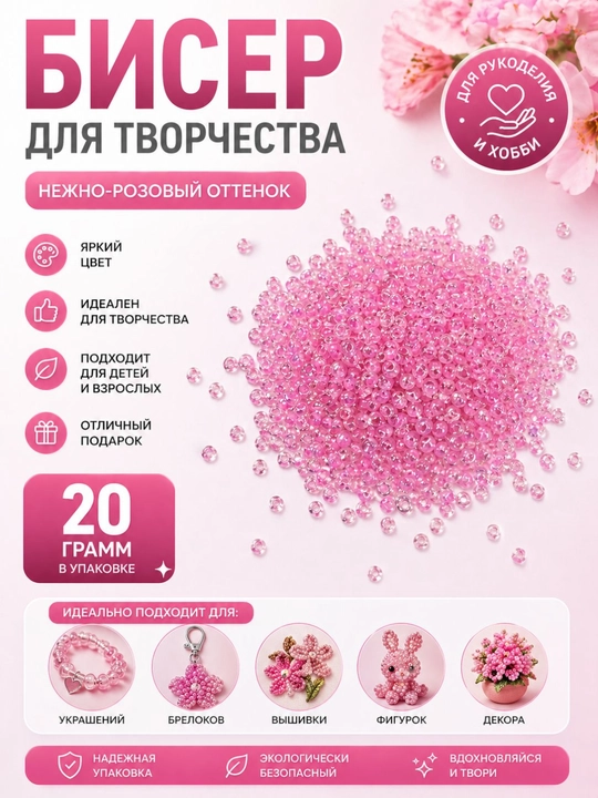 Hunarmandchilik, bezaklar va ijodkorlik uchun munchoqlar