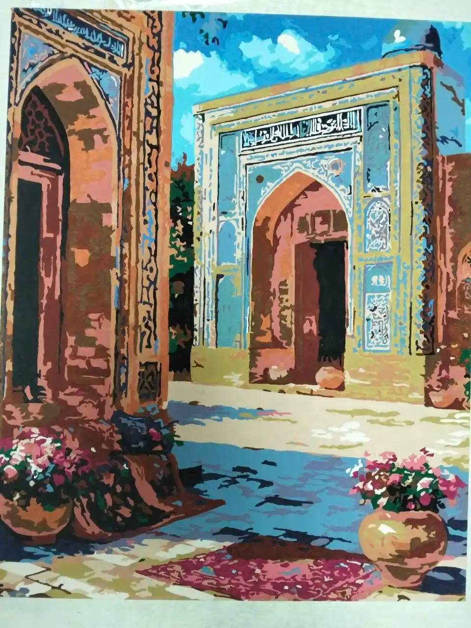 Raqamlar bo'yicha rasm chizish ARTERY "Oʻzbekiston", 40×50 sm, holstga bo'yaladigan rasm