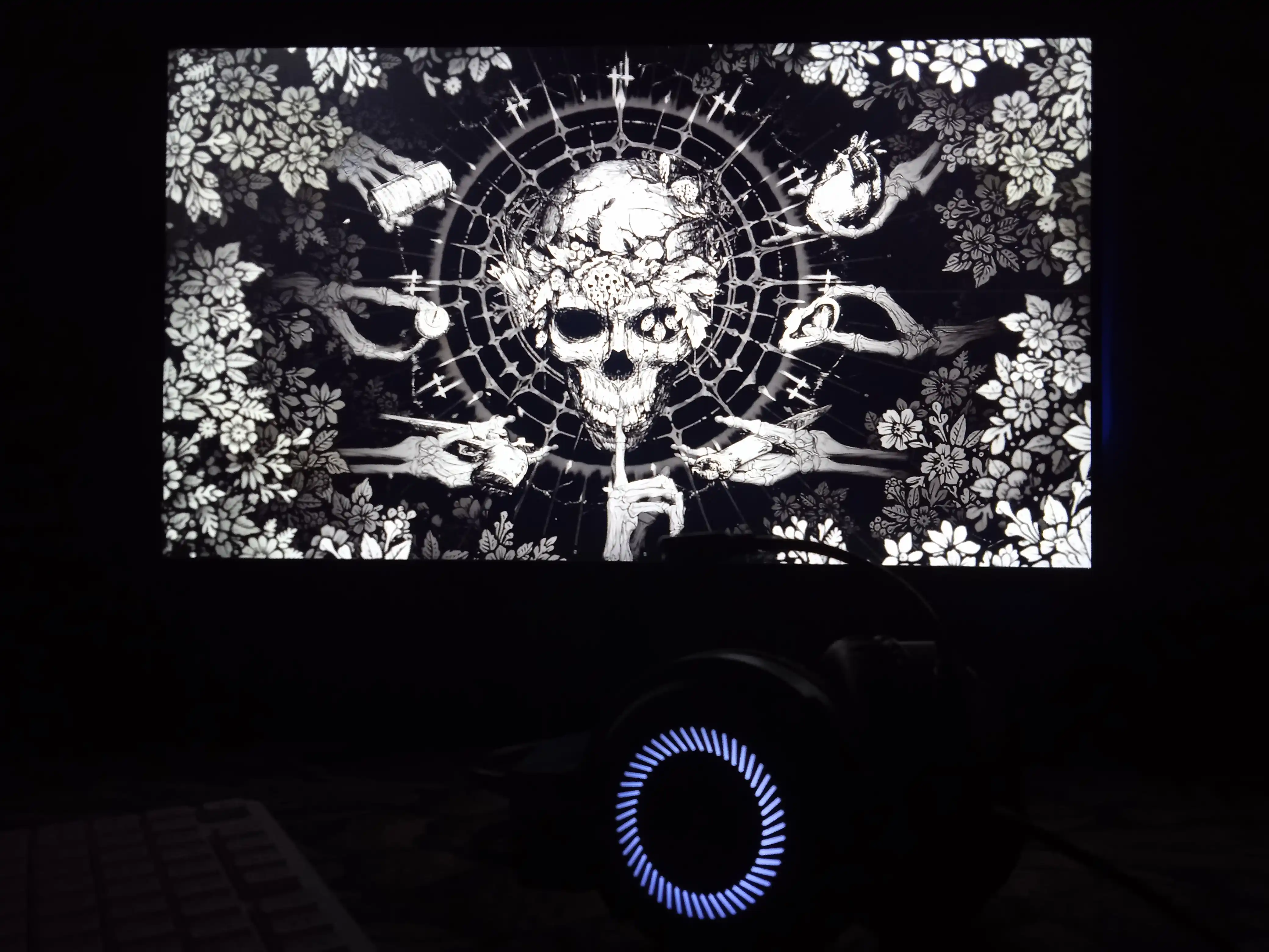 O'yin quloqchinlari, mikrofon bilan simli, kompyuter va telefon uchun, RGB yoritgich bilan