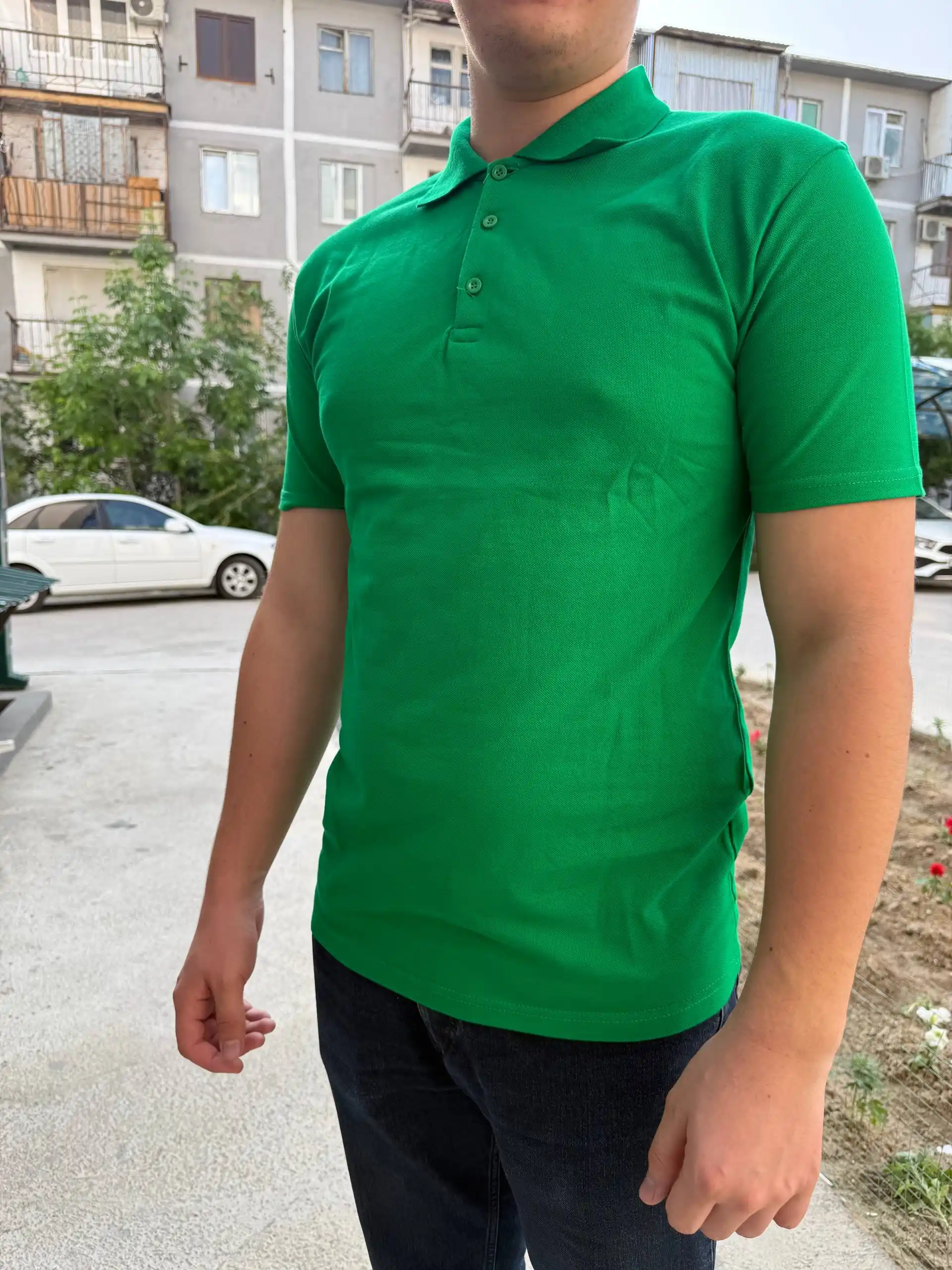 Поло-футболки для мужчин и женщин, летняя одежда, белая футболка