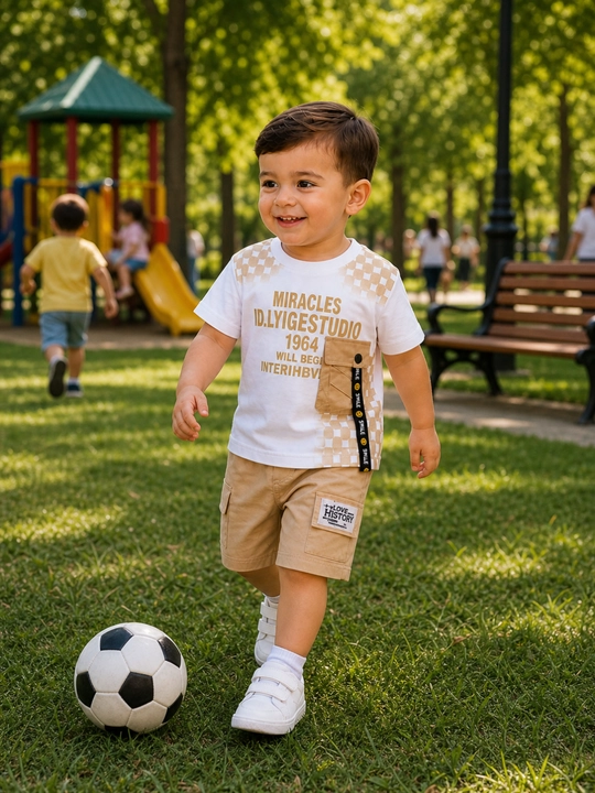 Комплект для мальчика футболка шорты 2-5 лет летняя одежда набор