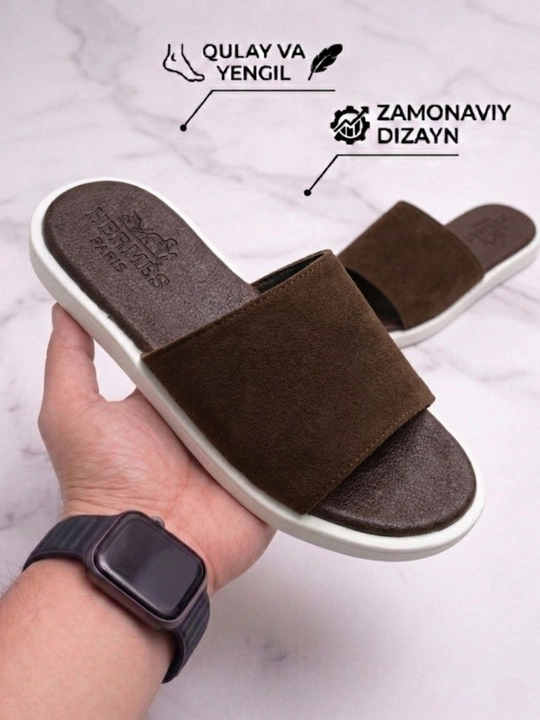 Мужские шлепанцы Hermes, Hermes для лета и весны, размеры 39-44