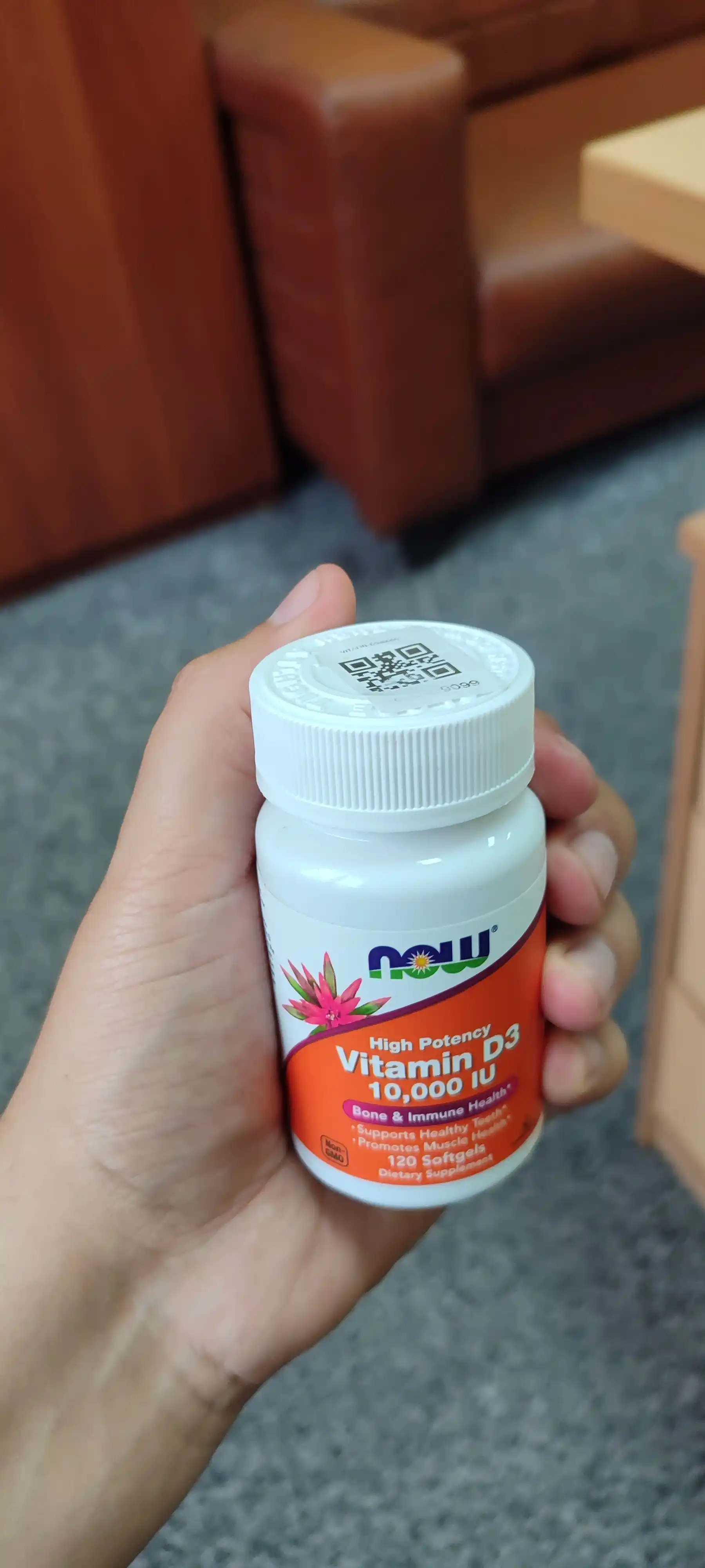 NOW Foods, Vitamin D3 5000 ME, 10000 ME yumshoq kapsulalar, Halol