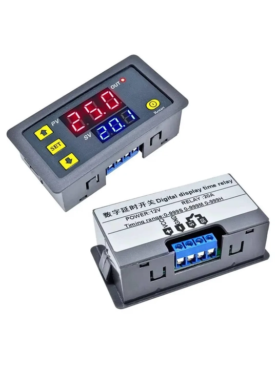 XK-3230T 12V 20A raqamli taymer relesi, yoqish/o‘chirish kechiktirgich