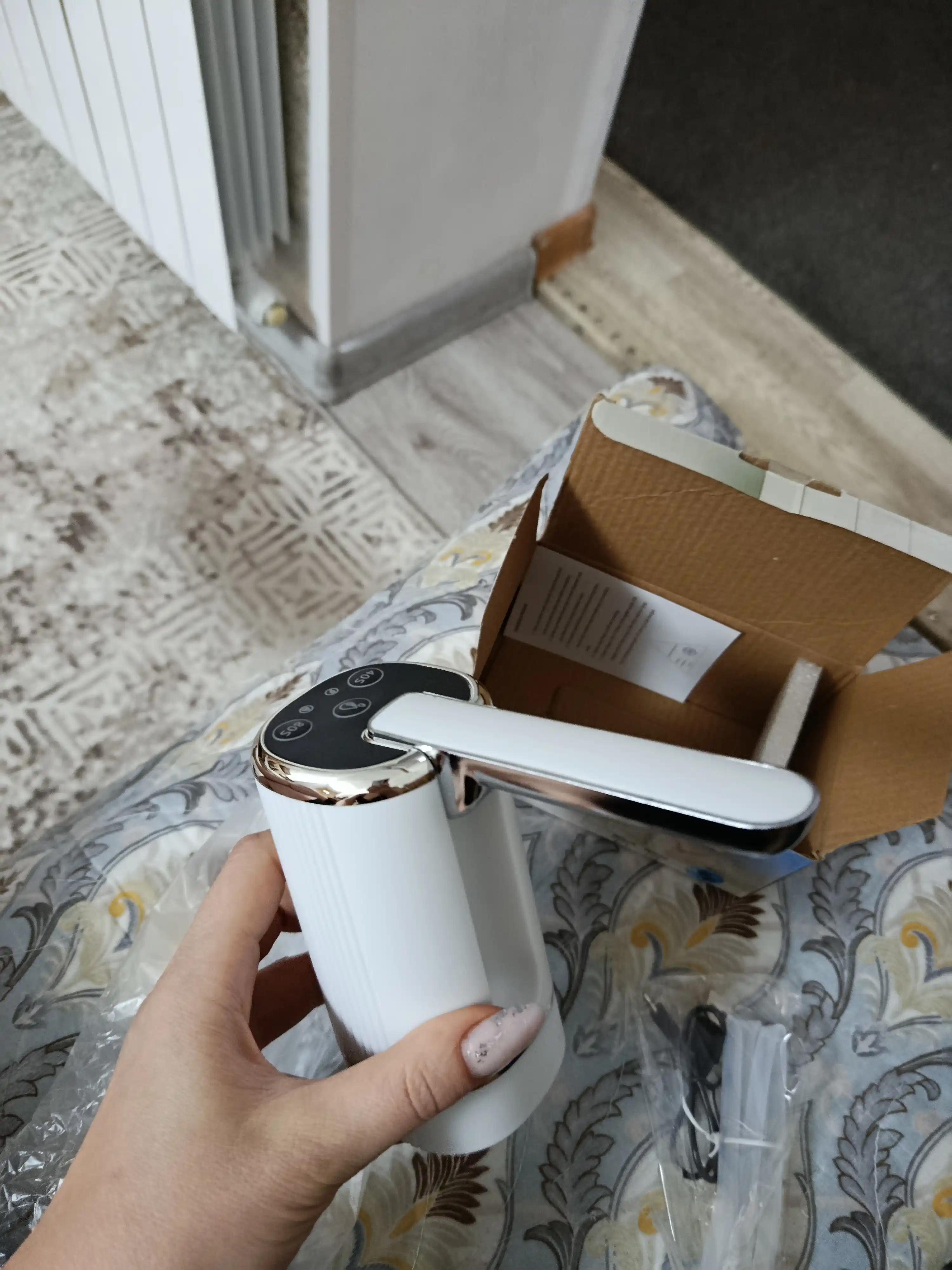 Buklanadigan elektr suv nasosi, 4.5-18.9L butilkalar uchun, Type-C 1200mAh