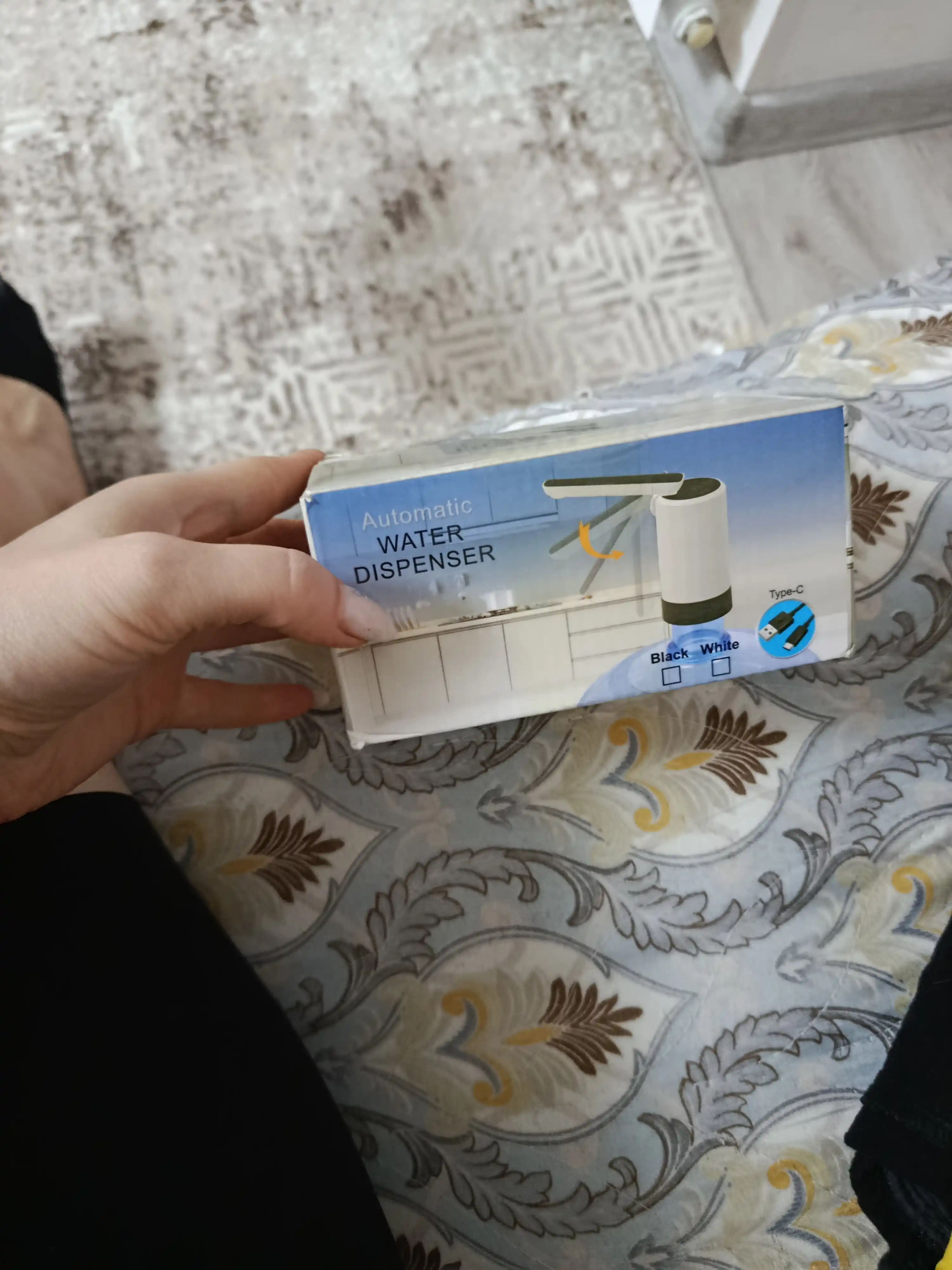 Buklanadigan elektr suv nasosi, 4.5-18.9L butilkalar uchun, Type-C 1200mAh