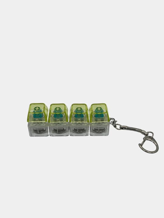 Stressga qarshi tugmalar, mini-keyboard switch brelok, 4 ta tugma, klik o‘yinchoq
