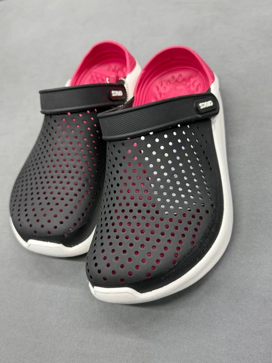 Crocs 36-40 shippaklari, yengil sabo, qulay clog, qora, Vetnam