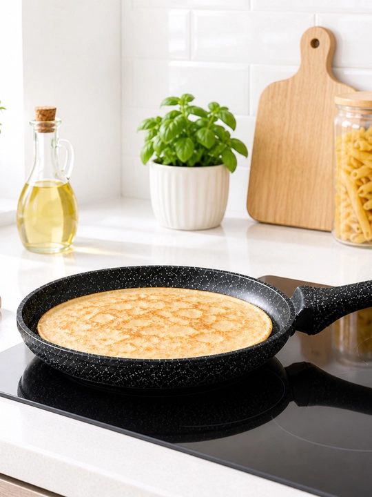 Сковорода для блинов, 24 см, антипригарная, pancake pan, удобная кухонная сковорода