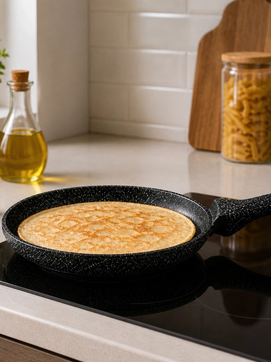 Сковорода для блинов, 24 см, антипригарная, pancake pan, удобная кухонная сковорода