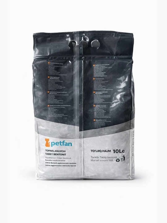 Mushuk hojatxonasi uchun Petfan Natural Bentonite to‘ldirgichi 10 l