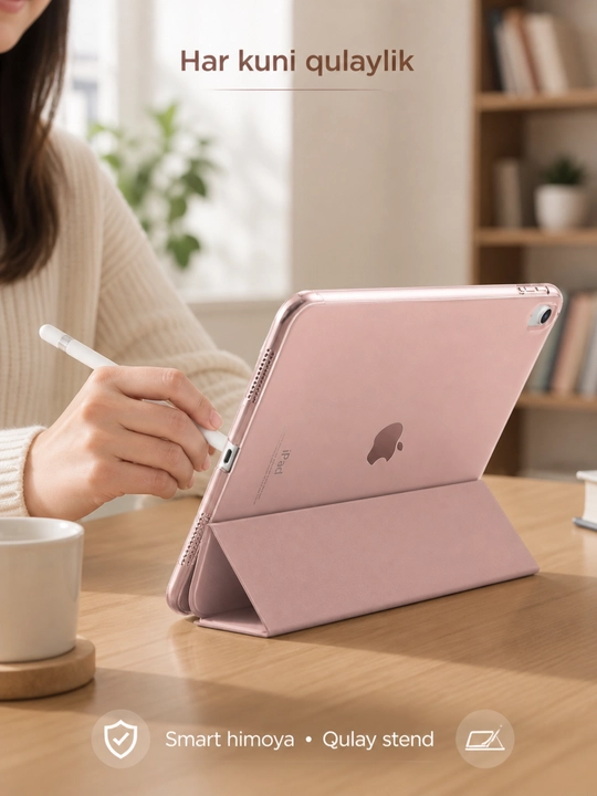 IPad Smart Case 10/11, Air 4/5/6/7 M2/M3 – Magnitli, 360° aylanuvchi