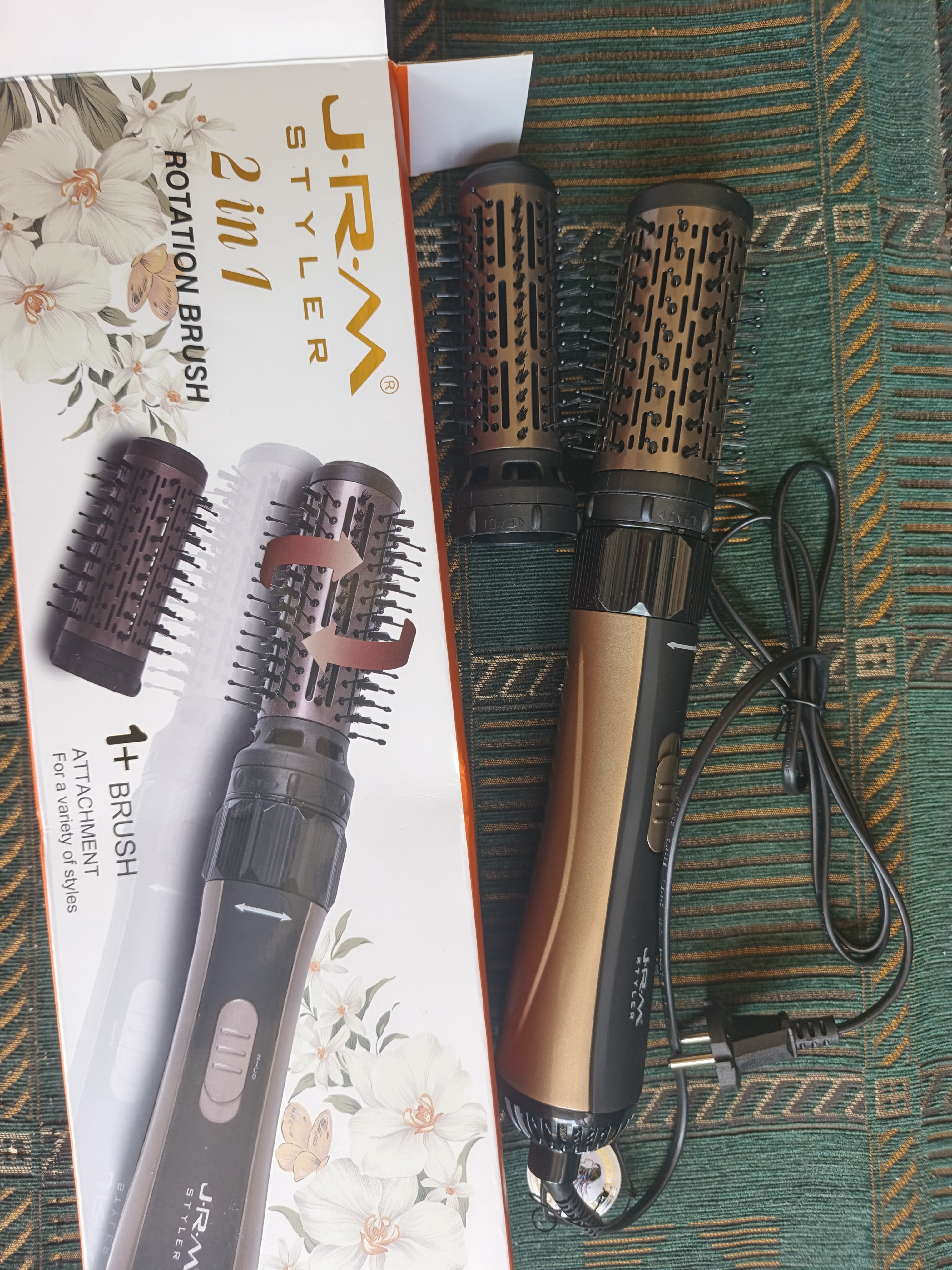 Soch quritish uchun taroq fen, tez soch turmaklash uchun JRM BRUSH, 3 tasi 1 da