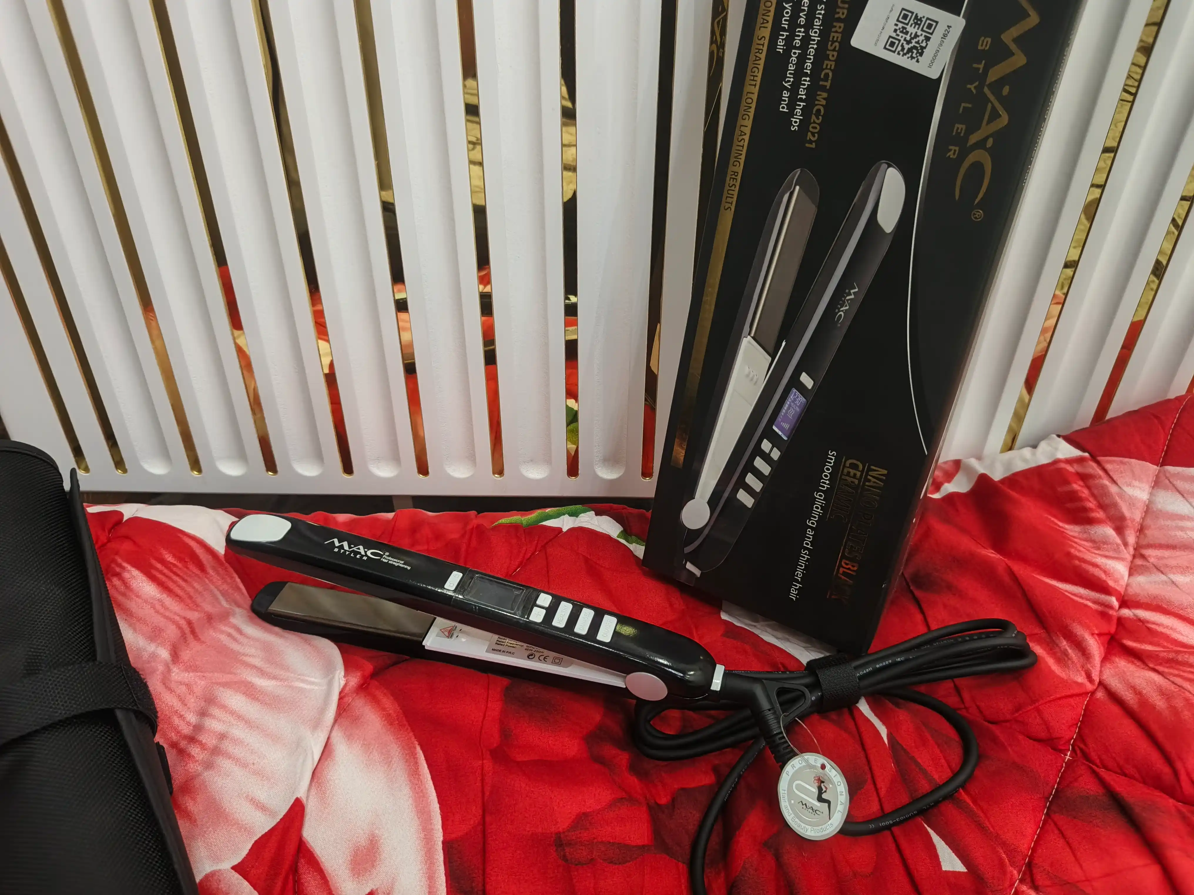 MAC Styler Keramika soch dazmoli, professional to‘g‘rilagich, LCD displey, 480°F