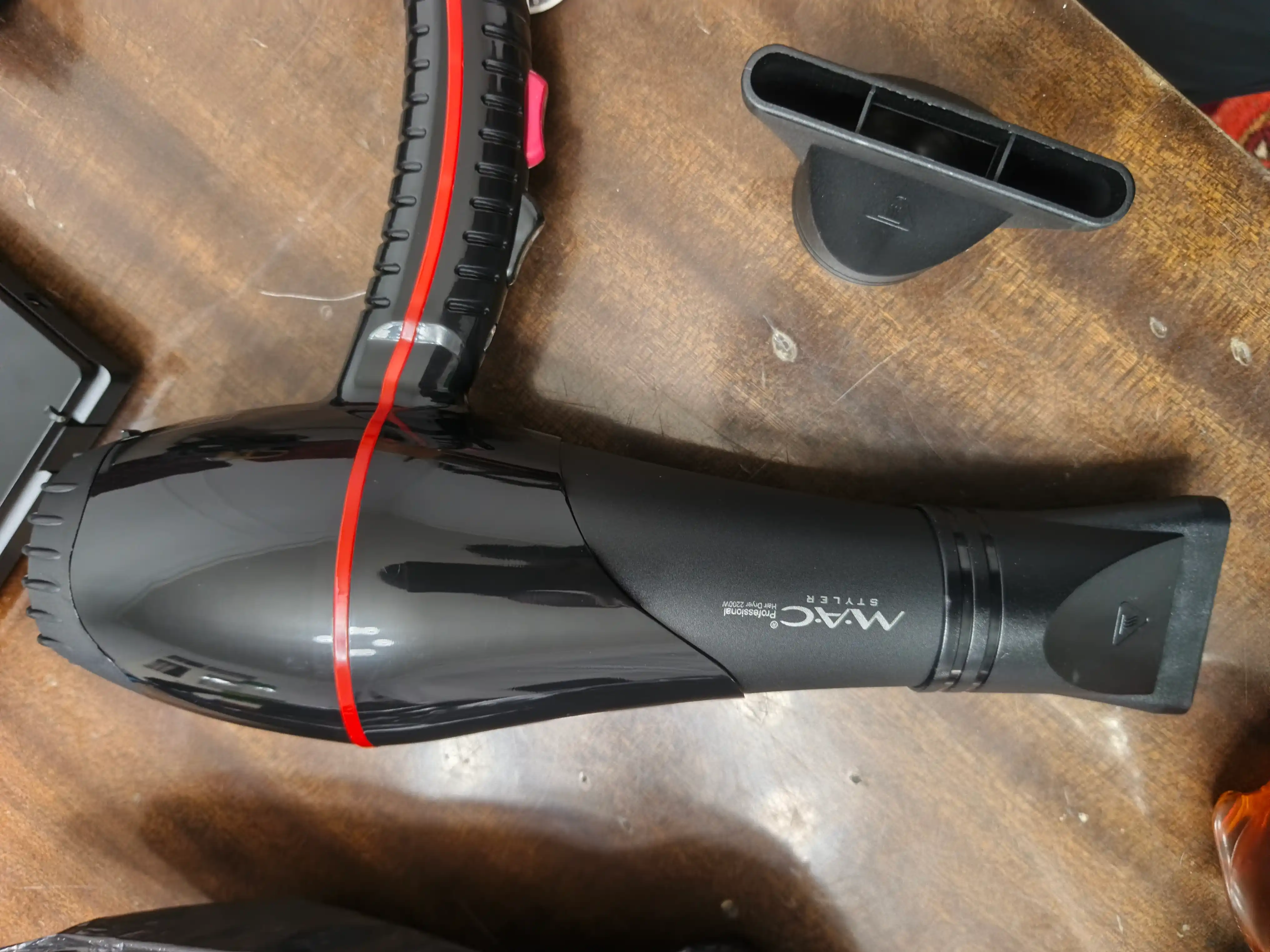 Фен для волос MAC Styler, профессиональный фен 2200W, 3 режима, 2 насадки