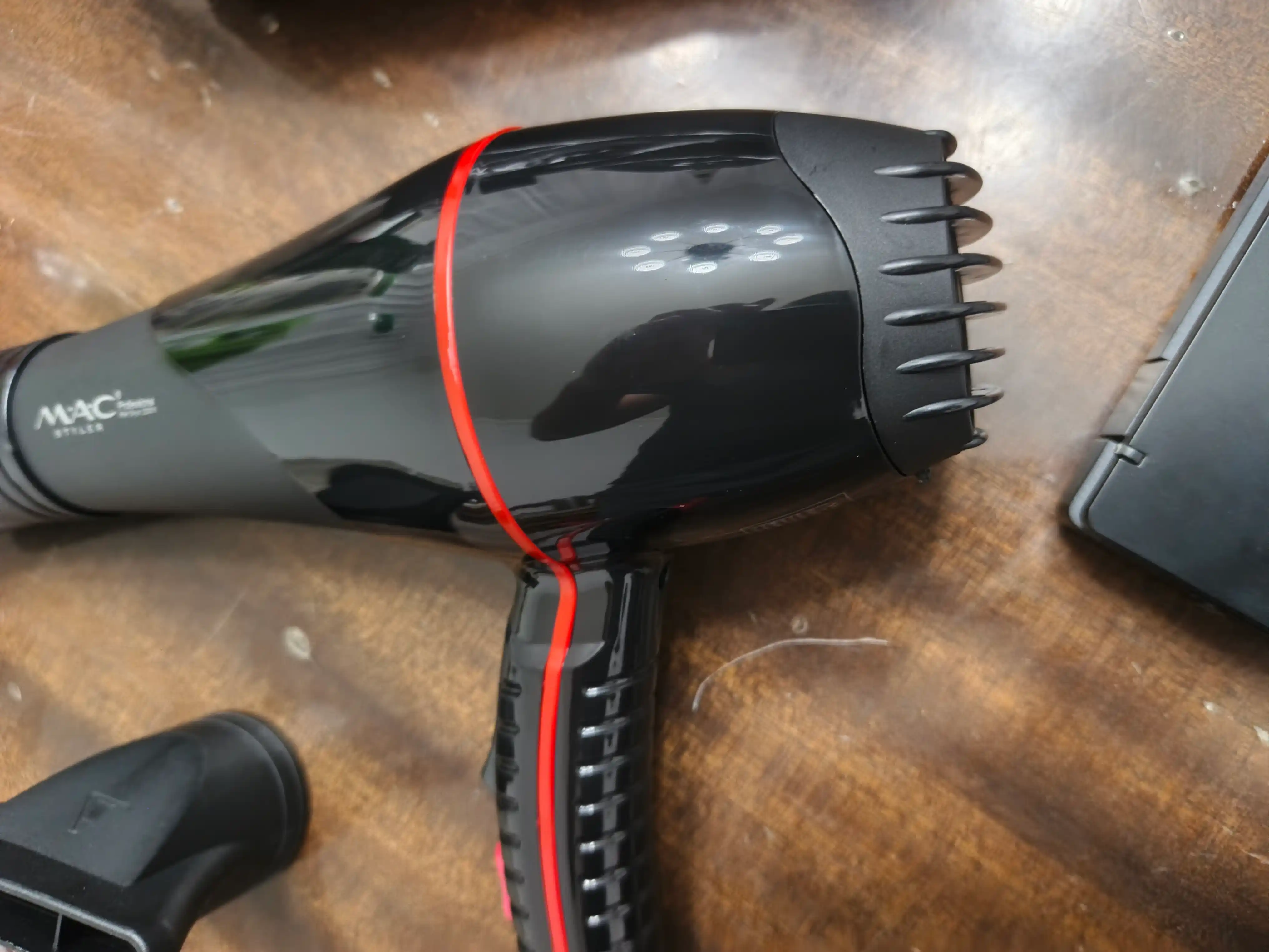 Фен для волос MAC Styler, профессиональный фен 2200W, 3 режима, 2 насадки