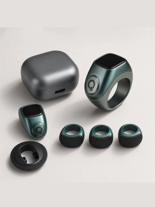 Zikr Ring Flex Pro, смарт кольцо с зарядным кейсом, тасбих шагомер, универсальный размер