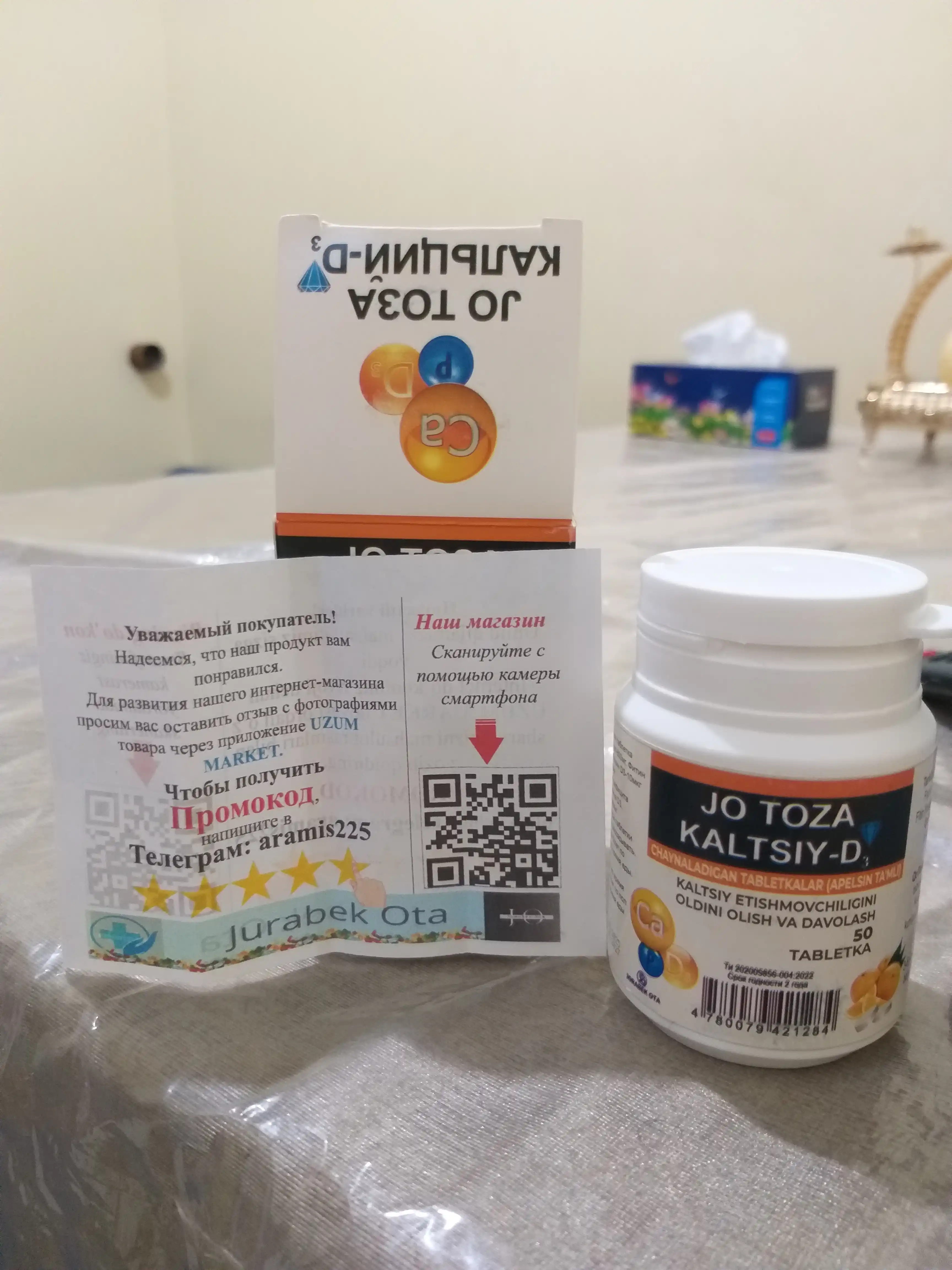 Kalsiy D3 – D vitamini bilan suyaklar va tishlar salomatligi uchun