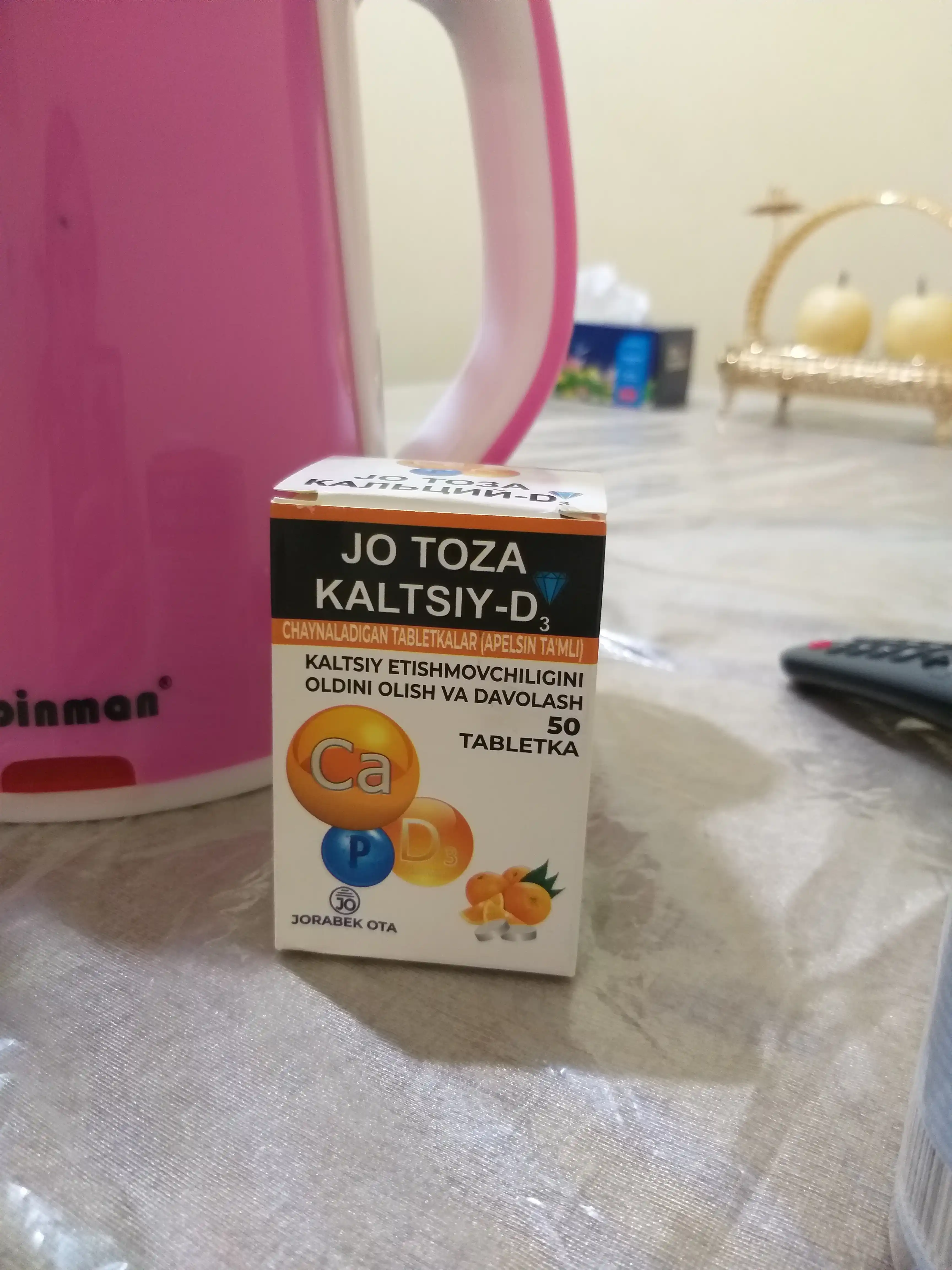 Kalsiy D3 – D vitamini bilan suyaklar va tishlar salomatligi uchun