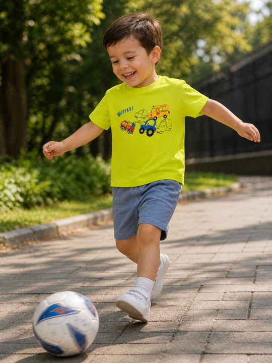 Bolalar to‘plami, futbolka, shortik, yorqin yozgi to‘plam, o‘g‘il bola uchun, qulay uslub