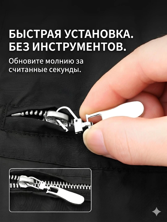 Съемный бегунок для молнии, замок для молнии, собачка для одежды, сумки и рюкзака