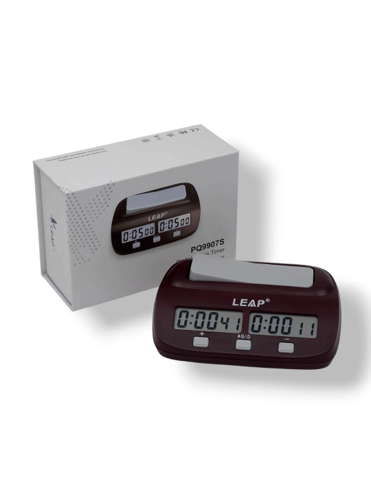 Цифровой шахматный таймер LEAP PQ9907S с двумя дисплеями - 