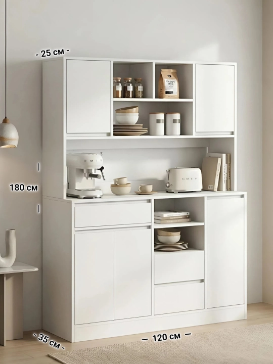 SONATA 180x120x35 sm Oshxona bufeti tayyor yig'ilgan holda, LDSP - 