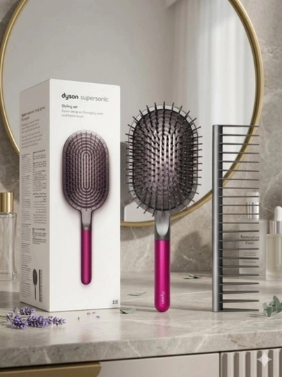 Набор массажной расчески и гребня для волос, в стиле Dyson