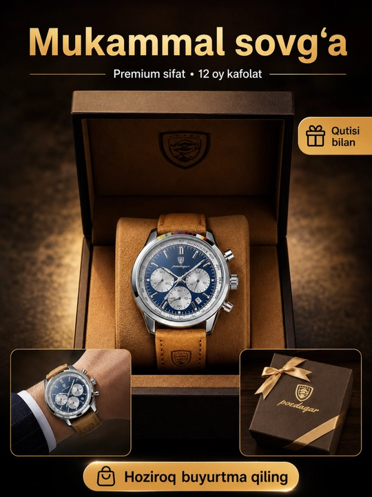 POEDAGAR 921 Yapon kvarts mexanizmi classic Elite uchun Ishlangan