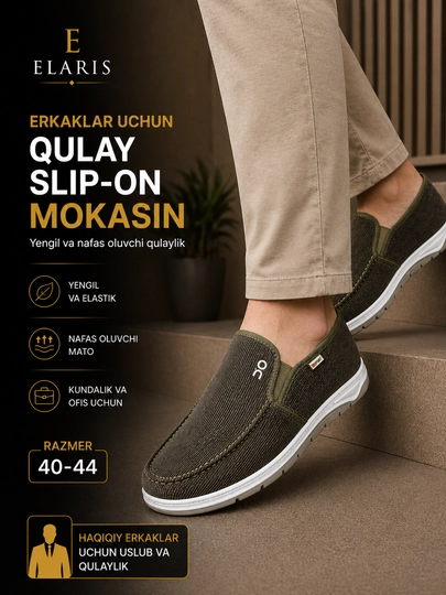 Мужские мокасины slip-on, легкая дышащая повседневная обувь, 40-44