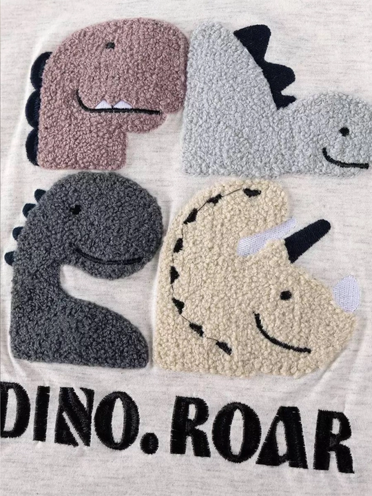 Детский костюм «Dino Roar»,Комплект футболка и шорты для мальчиков, одежда для мальчиков