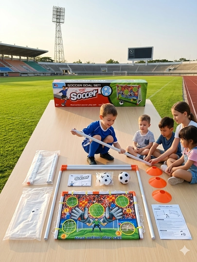 Игровой набор Футбольные ворота с мишенью и мячом Soccer Goal Set (NO.628-76)