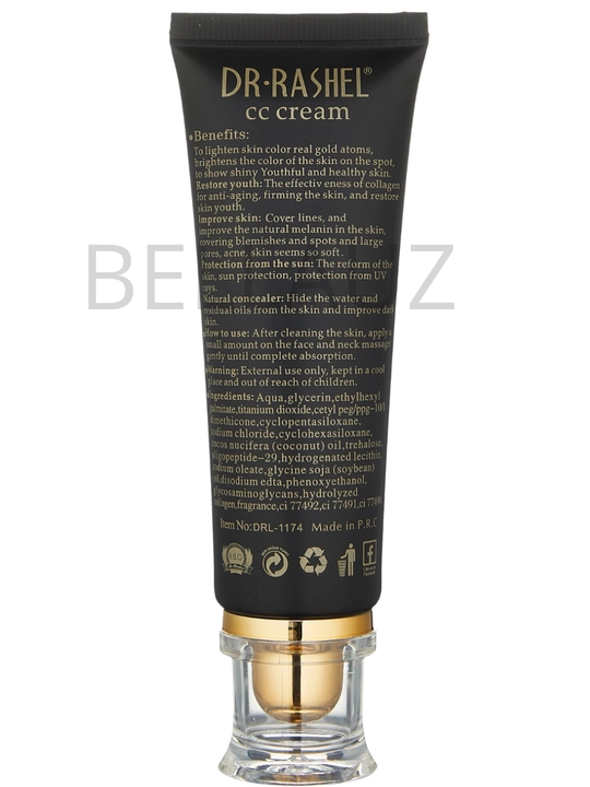CC-крем для лица с коллагеном 24K Gold Dr. Rashel 24K Gold Collagen CC Cream SPF60, 50 мл