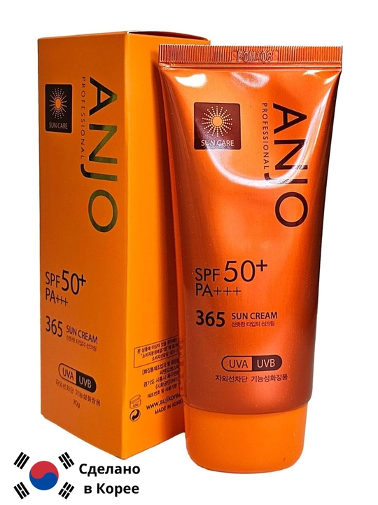 Anjo Professional SPF50+ PA+++, barcha teri turlari uchun quyoshdan himoyalovchi krem,70ml - 