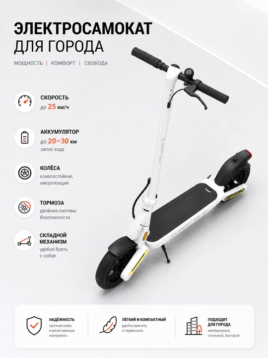 Smart Max elektr skuter — shahar uslubi va harakatlanish erkinligi
