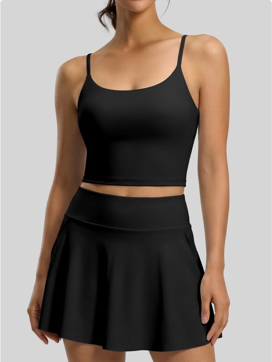 Topik, sport top, fitnes uchun chashkali sport topi, yoga, sport kiyimlari ayollar uchun