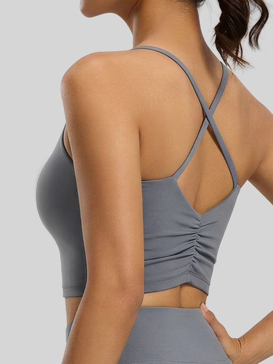 Topik, sport top, fitnes uchun chashkali sport topi, yoga, sport kiyimlari ayollar uchun