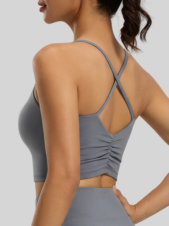 Topik, sport top, fitnes uchun chashkali sport topi, yoga, sport kiyimlari ayollar uchun