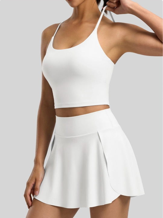 Topik, sport top, fitnes uchun chashkali sport topi, yoga, sport kiyimlari ayollar uchun - 