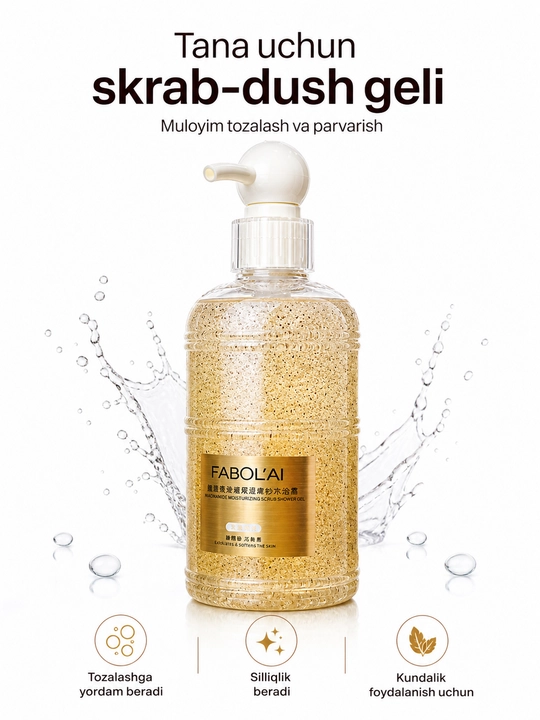 FABOL’AI xushbo‘y dush geli, kundalik foydalanish uchun, 500 ml