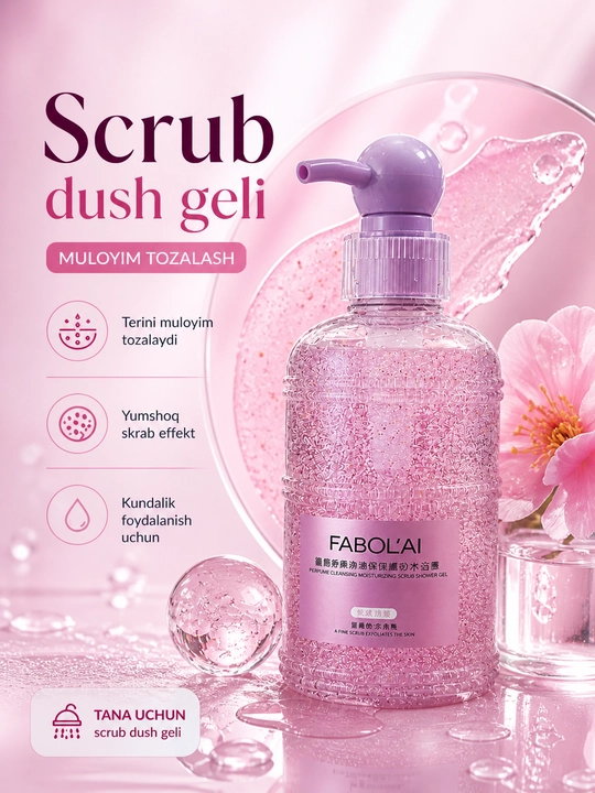 FABOL’AI xushbo‘y dush geli, kundalik foydalanish uchun, 500 ml - 