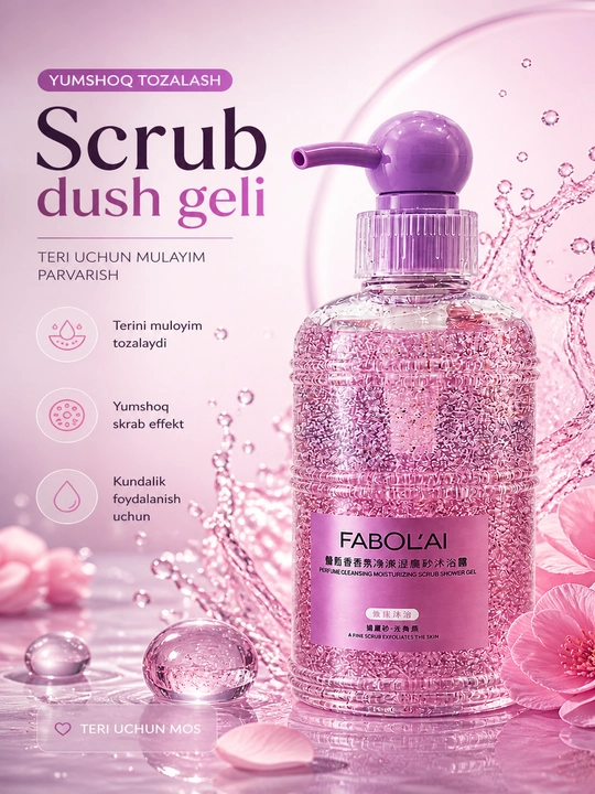 FABOL’AI xushbo‘y dush geli, kundalik foydalanish uchun, 500 ml