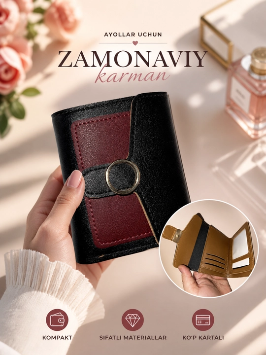 Zamonaviy va zamonaviy ayollar hamyoni - 