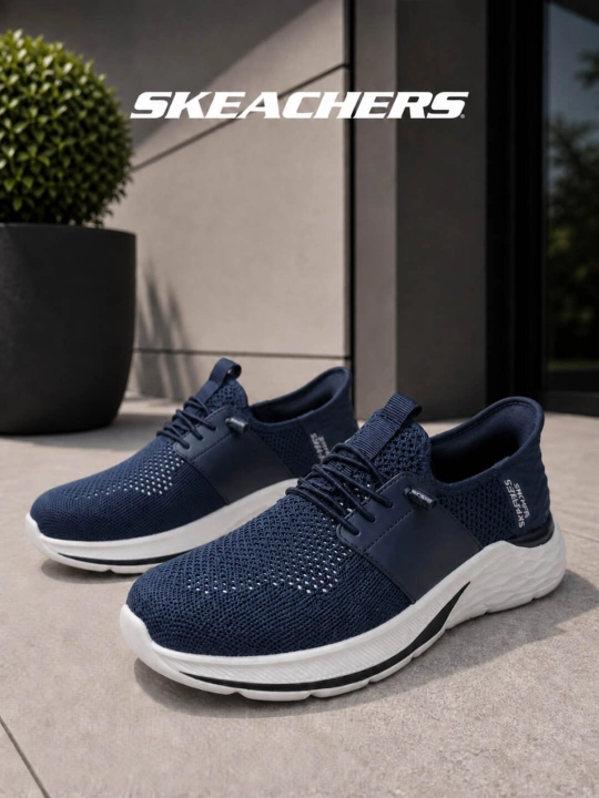 Мужские весенне-летние повседневные кроссовки Skechers, удобные и легкие - 