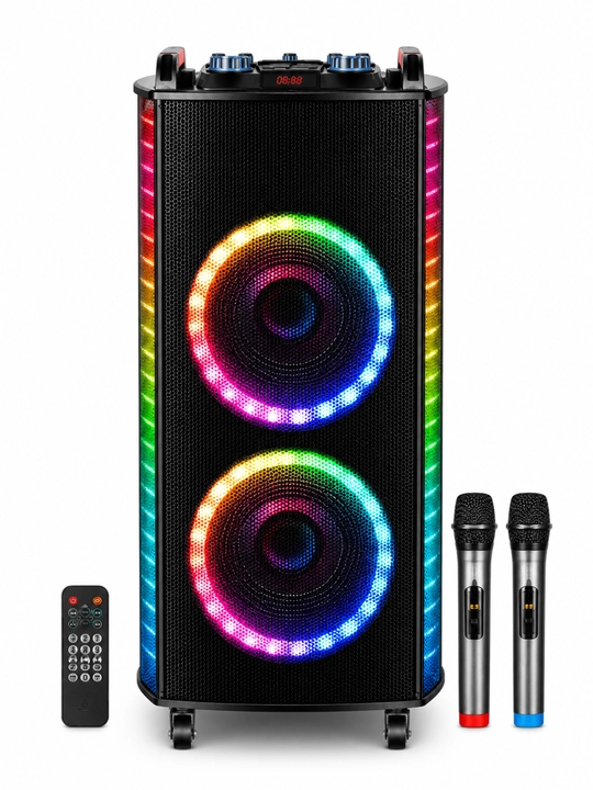 Портативные Bluetooth колонки – мощный бас, LED, USB/TF, беспроводные - 