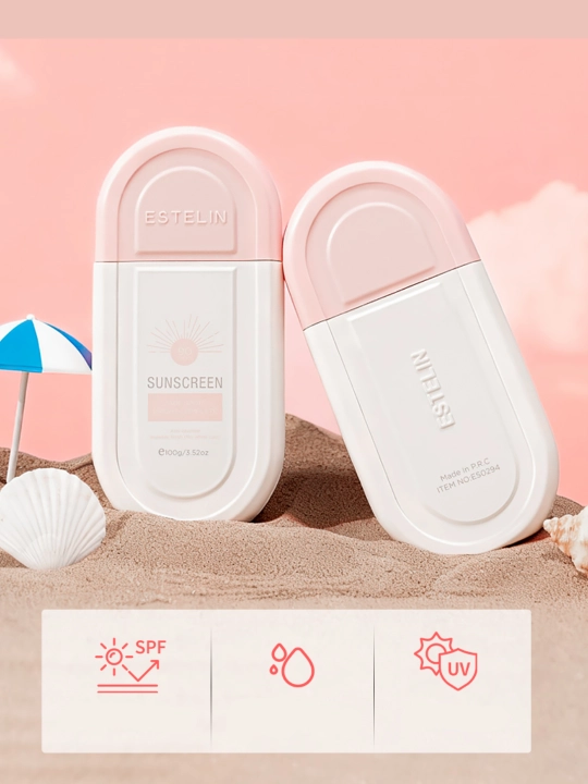 Солнцезащитный крем, крем от загара, водостойкий, ESTELIN SPF 50+70+80+100+PA+++, 100 мл