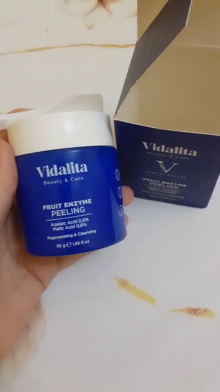 Фруктовый энзимный пилинг VIDALITA, 55 г